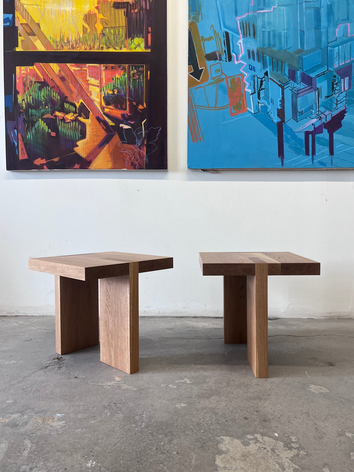 White Oak Side Tables