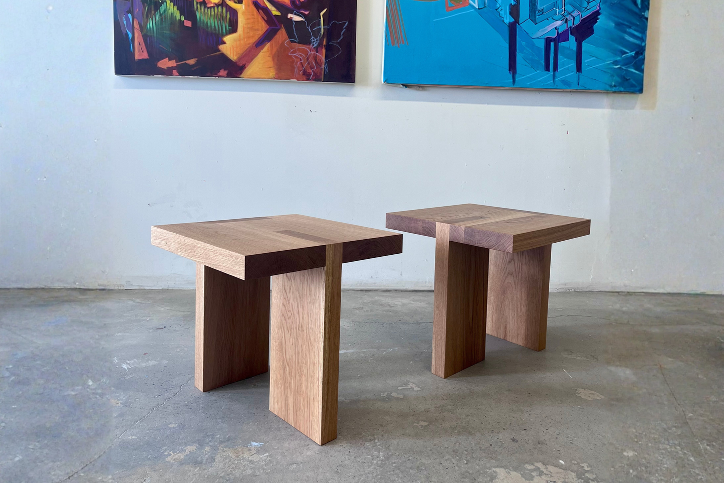 White Oak Side Tables